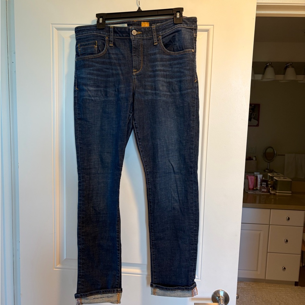 Pilcro and the Letterpress Dark Blue Straight Jeans